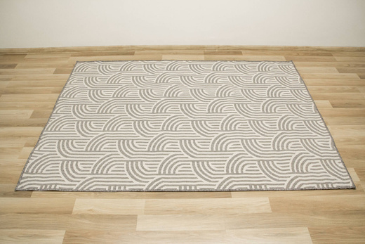 Dywan Dwustronny Sznurkowy Brussels 205725/10010 Silver Linie Outdoor