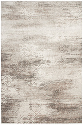 Wełniany Dywan Dywilan Raw 4 Silver Szary Krem