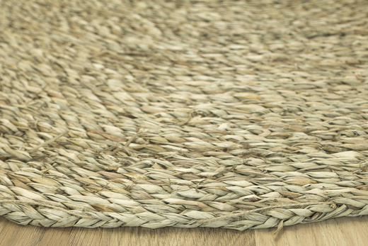 Okrągła Mata Słomiana Pełna Plecionka