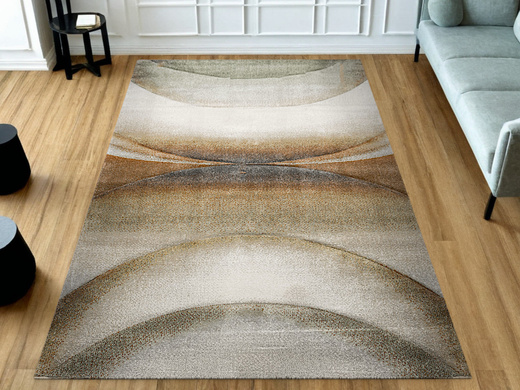 Dywan Agent 40400/610 Multi Krem Miedź Oliwka Półkola