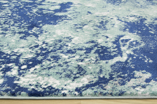 Dywan Victoria 9142A blue/d.blue Abstrakcyjny Ocean Granatowy Turkusowy Kremowy