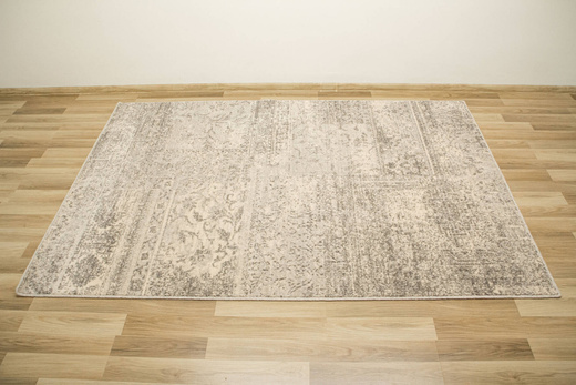 Wełniany Dywan Isfahan-M Korist Popielaty Ornament Vintage