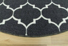 Dywan okrągły Clover 29 ciemny szary koniczyna marokańska