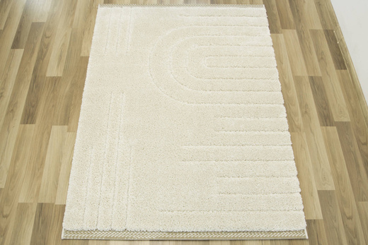 Dywan Shaggy/Sizal Akra 65274/655 Krem Pasy