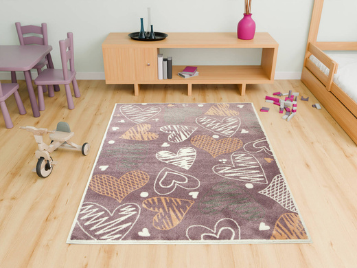 Dywan Dziecięcy Lima 9392A lila/rose