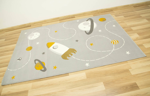 Dywan Kids 534547/89945 mouse/mustard Szary Musztardowy Kosmos