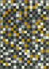Dywan Luna 503629/89915 mustard kwadraciki