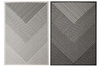 Dywan Dwustronny Sznurkowy Brussels 205942/10120 Night Antracyt Szary Trójkąty Outdoor