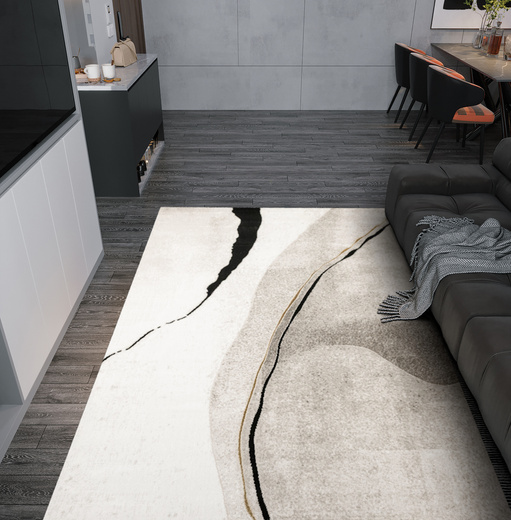 Dywan Kashmir KR143S Vizon/Black Marmur Czarny Złoty Abstrakcja