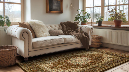 Dywan Super Rose 1874A brown/brown Ornament Brąz Beż