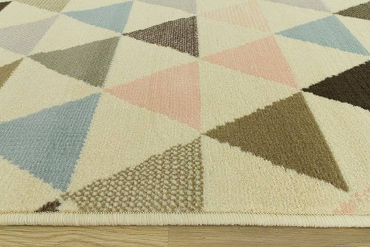 Dywan LUNA 503525/85833 ivory romby kolorowe