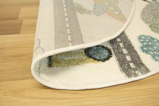 Okrągły Dywan Lima E180A cream/l.grey Uliczki Krem Szary