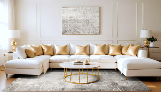 Dywan Nantes NT041A Vizon/Brown Szarobeżowy Beton