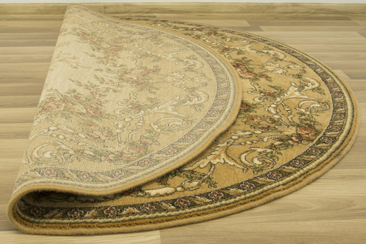 Okrągły Wełniany Dywan Isfahan Dafne Sahara