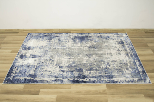 Dywan Verano C464A m grey/l.blue Niebieski Szary Krem Dwupoziomowy