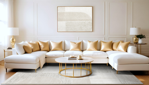 Dywan Matara N744A l.beige/m.beig Beż Krem Kaszmir Abstrakcja