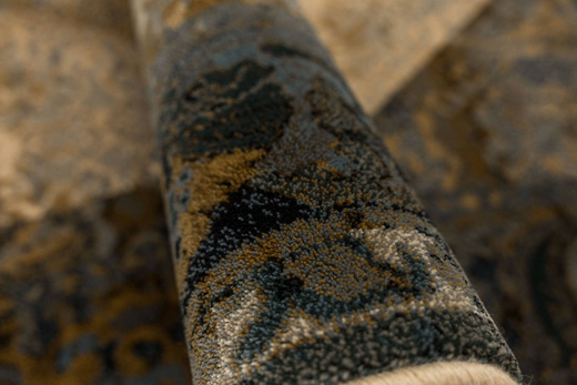 Dywan Wełniany Dywilan Omega Seneh Koniak Ornament