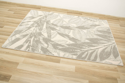 Wełniany Dywan Isfahan-M Zamio Popielaty Wełna Liście Palm