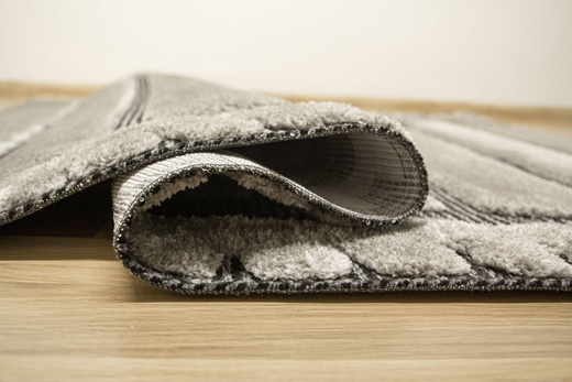 Dywan Shaggy Lula Soft IM44A Szary Czarny Geometria