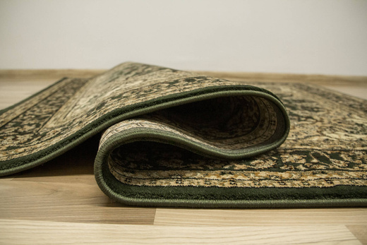 Dywan Super Rose 3558A d.green/d.gree Ornament Rozeta Zieleń