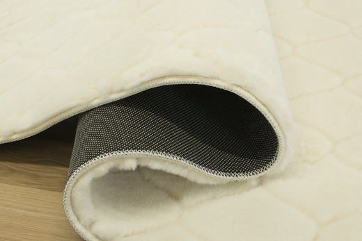 Dywan RABBIT 3D Cream Romby Pluszowy