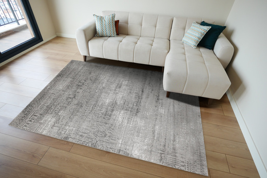 Dywan Nantes NT210G Grey/Grey Szary Krem Ornament