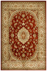 Dywan Super Rose 2095A red/cream Ornament Kwiatowy Czerwień Krem