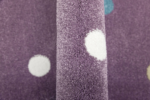 Wykładzina Dziecięca Lima C275A lila/rose Fiolet Kropki szerokość 4 m