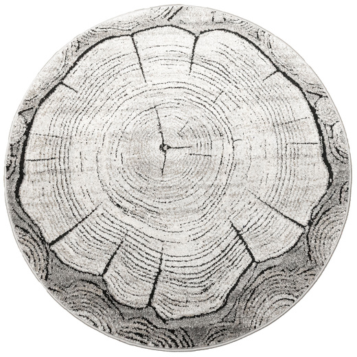 Dywan Okrągły Matara P156A l.grey/sp.antr Szary Beż Krem Pień