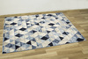 Dywan Victoria 9592A blue/beige Trójkąty Niebieski Krem Beż