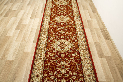 Chodnik 2095A red/cream Ornament Kwiatowy Czerwień Krem szerokość 150 cm