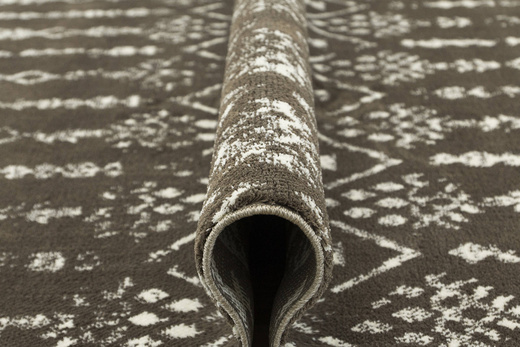 Dywan Karof 2619A brown/white 23 Brązowy Krem Etno