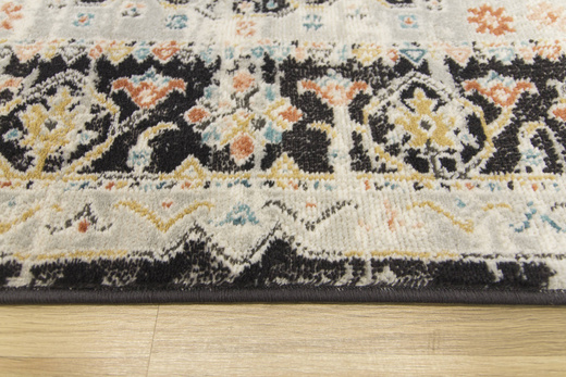 Dywan Lucca 8629A l.grey/antrasi Ornamentowy Antracyt Krem Turkus