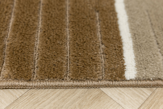 Komplet 3-częściowy Łazienkowy Como beige Beż Krem Pasy