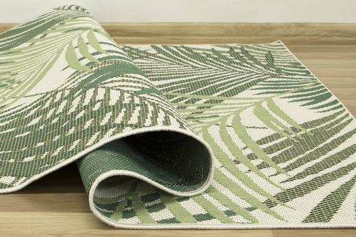 Dywan Sznurkowy Syrena 19433/62 Palmy Zieleń Krem