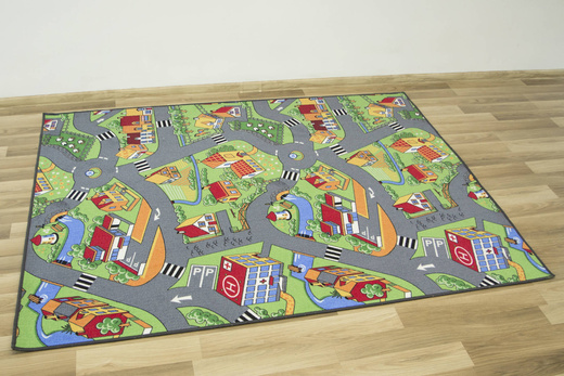 Dywan Little Village uliczki na filcu