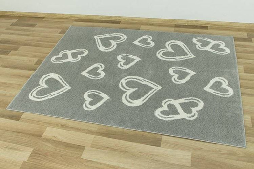 Dywan Shaggy Slim 6923 grey/white serca