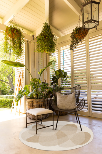 Okrągły Dwustronny Dywan Sznurkowy Brussels 205835/10820 Jute Beż Krem Koła Outdoor