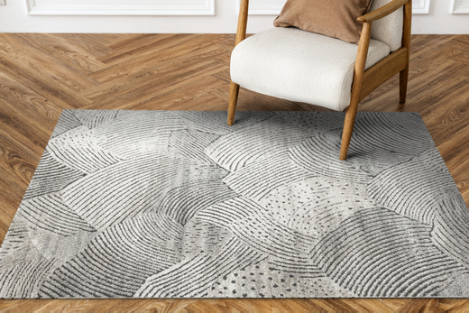 Dywan Matara P180A sp.antra/m.bei Beż Szary Kaszmir Linie Tynk