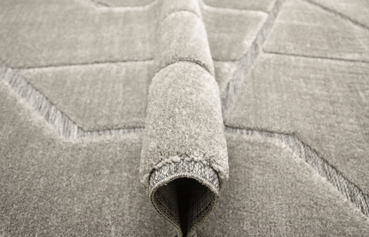 Dywan Shaggy Lula Soft IM89A L.Grey/L.Grey Szary Geometryczny Trójkąty