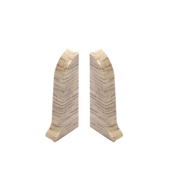 Zakończenia zaślepka lewa i prawa do listwy przypodłogowej Premium Cezar 137 Dąb Riverside Mat