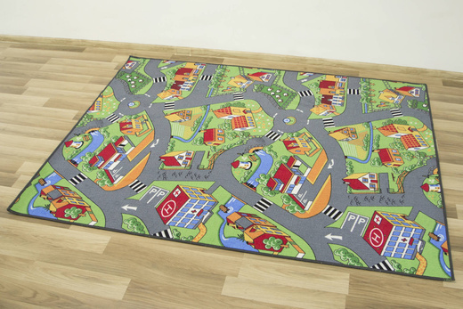 Dywan Little Village uliczki na filcu