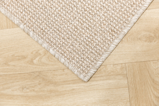 Dywan pętelkowy Hercules 1413 Beż Krem Paski Prążki na filcu