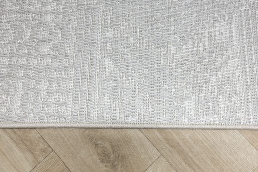 Dywan Sznurkowy Haga 04196A cream/l.grey Szary Krem Ornament Romby Outdoor