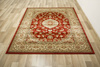 Dywan Super Rose 2095A red/cream Ornament Kwiatowy Czerwień Krem