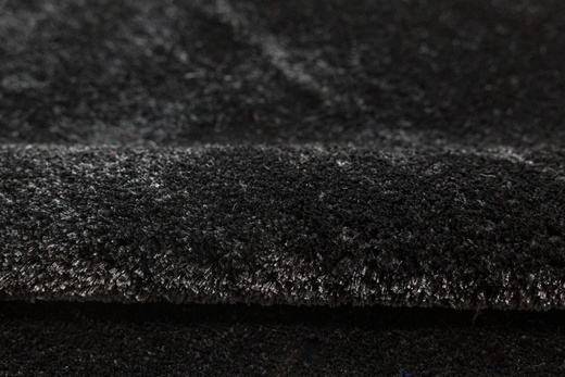 Dywan Okrągły Shaggy Antypoślizgowy Malmo Czarny
