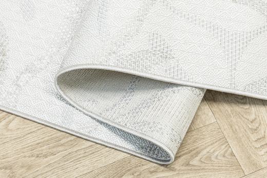 Dywan Sznurkowy Haga 04720A l.grey/cream Szary Beż Krem Kwiaty Outdoor