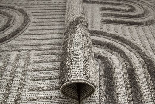 Dywan Amigo 0E560A anthracite Antracyt Półkola