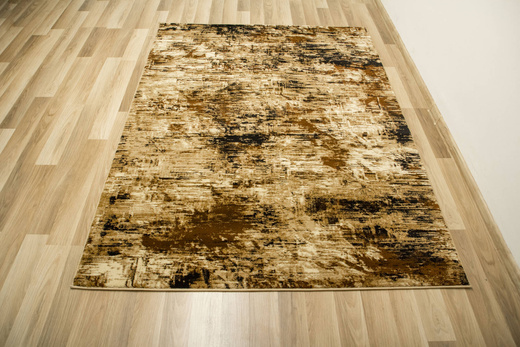 Dywan Super Rose 9187A Gold/Beige Beż Czarny Przecierany