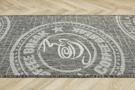 Antypoślizgowy Dywan FLEX 1907/P91 Brąz Szary Coffee